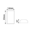 Pack 5 tapas silicona 2.1cm para tiras LED 10 y 12mm 