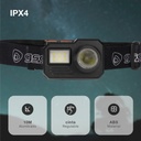 Linterna cabeza LED 1W recargable - 12u caja exp