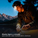 Linterna cabeza LED 1W recargable - 12u caja exp