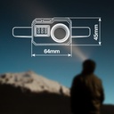 Linterna cabeza LED 1W recargable - 12u caja exp