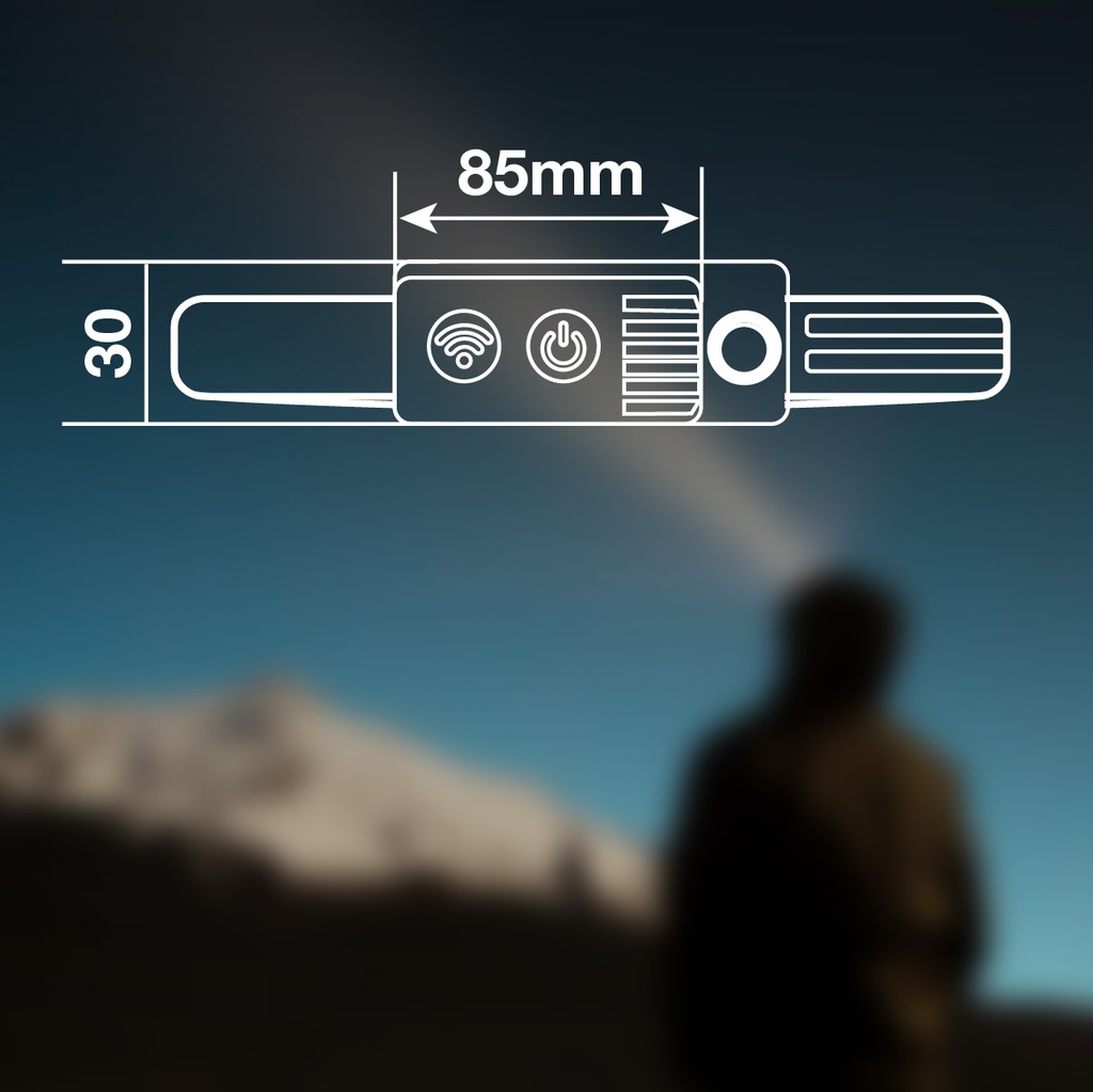 Linterna de cabeza LED COB con sensor 6W