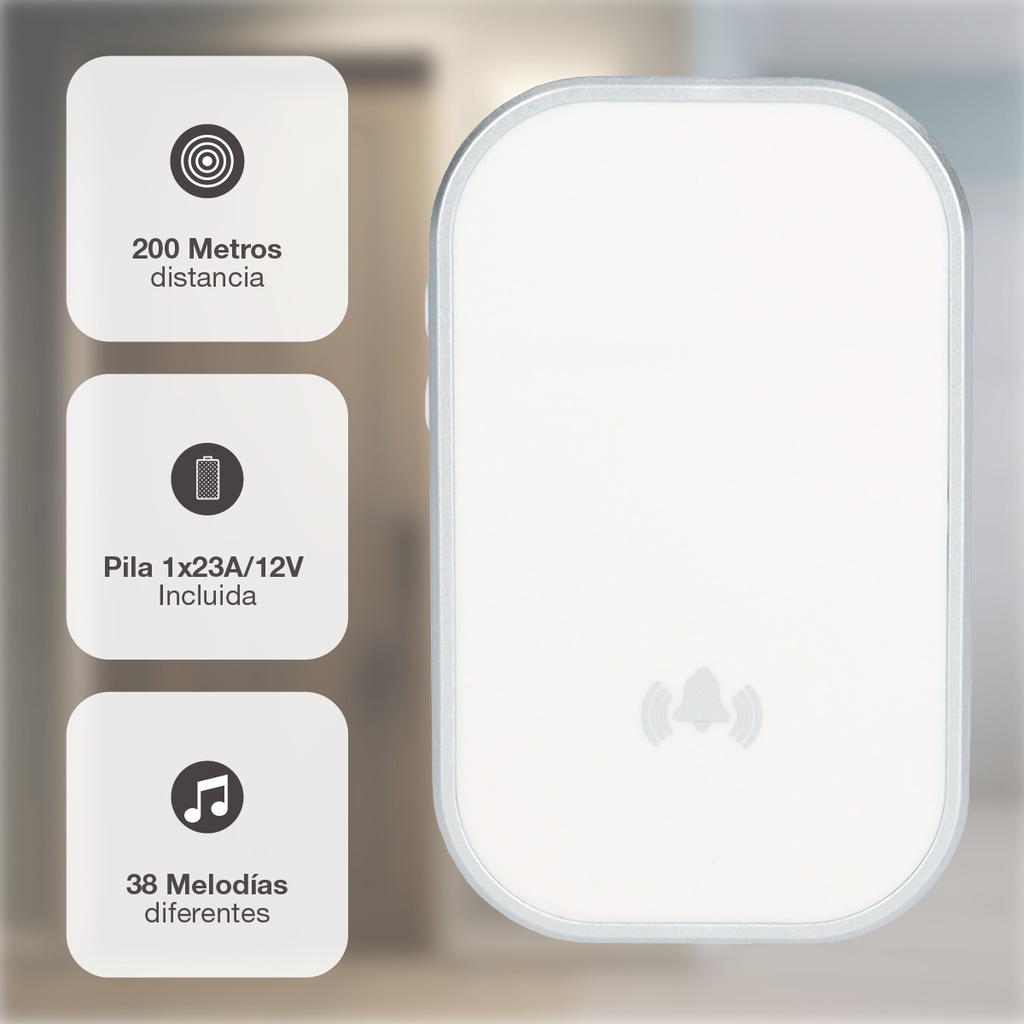 Timbre inalámbrico Halale Blanco