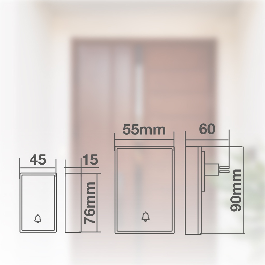 Timbre inalámbrico Halale Blanco