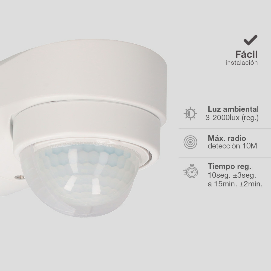 Detector superficie esquinero y pared