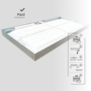 Panel superficie LED rectangular Kisongo 120x60cm 60W 4200K Níquel