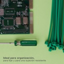 Bolsa 25u bridas 100% nylon 140x3.6mm Verde