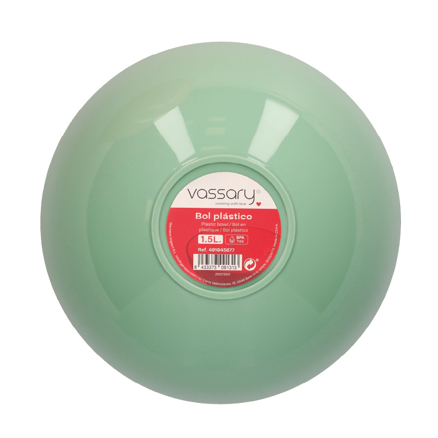 Bol de plástico 1.5L
