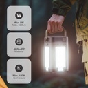 Linterna solar LED camping recargable USB 500lm