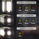 Linterna solar LED camping recargable USB 500lm