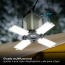 Linterna solar LED camping recargable USB 500lm