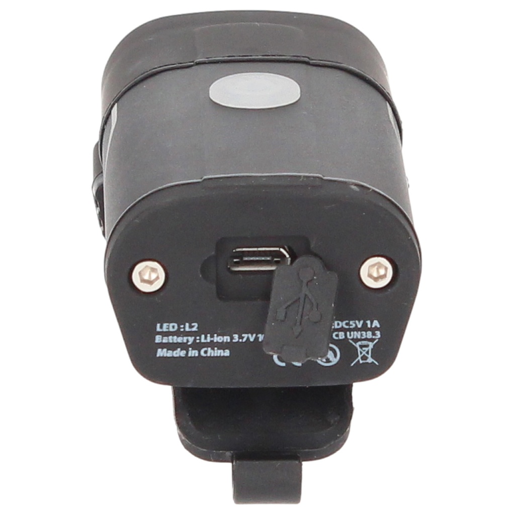 Set luces bicicleta LED recargable USB impermeable delantera y trasera