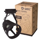 Foco carril monofásico tipo jaula E27 Negro