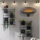 Estufa de cuarzo para pared exterior Rasau Máx. 2200W