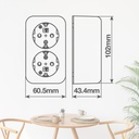 Base enchufe sucko superficie Delta