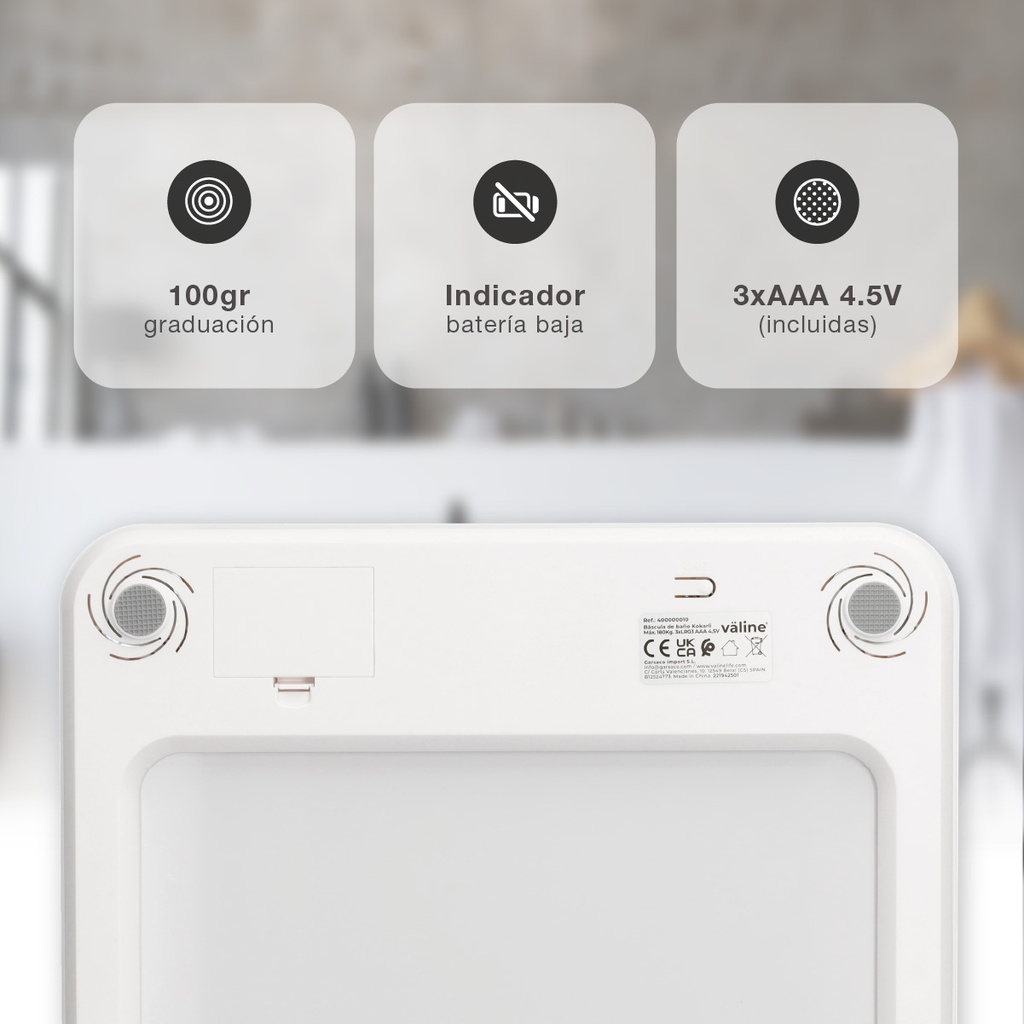 Báscula de baño Kocarli Blanco