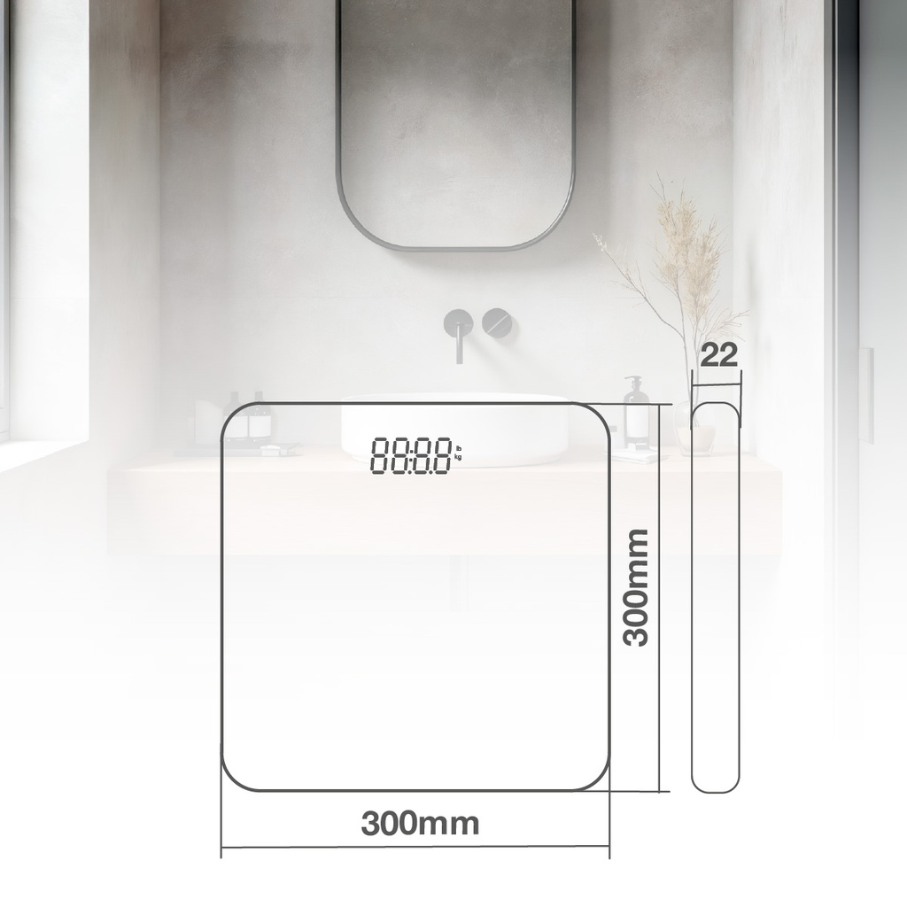 Báscula de baño Kocarli Blanco