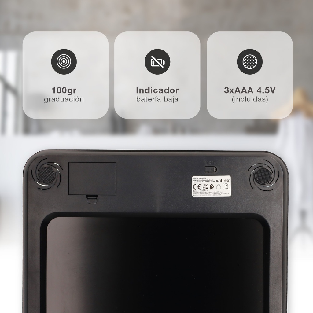 Báscula de baño Kocarli Negro