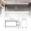 Horno eléctrico Hisarli 10L 1000W