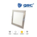 Downlight empotrable Nairobi 18W 4200K Niquel