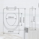 Tapa universal WC PP cierre progresivo