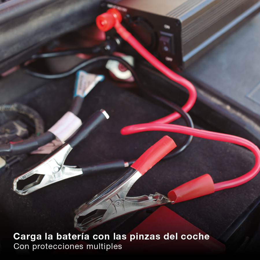 Convertidor / inversor de corriente 12V a 230V 600W