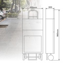 Carro de compra Aradi 4 ruedas plegable