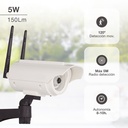 Cámara vigilancia simulada solar Selcuk con sensor de movimiento y mando IP66 