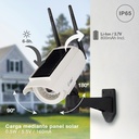 Cámara vigilancia simulada solar Selcuk con sensor de movimiento y mando IP66 