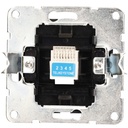 Base telefono empotrable Iota Plata