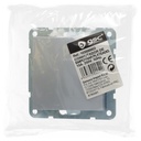 Conmutador de empotrar Iota Plata