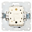 Conmutador de empotrar Iota Plata