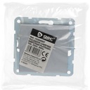 Pulsador campana empotrable Iota Plata