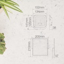 Proyector solar LED Miloha 300W 6500K IP65 Negro