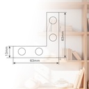 Escuadra alineacion 60x60x13mm bicromatado