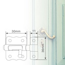 Pasador cerrojo 30mm bicromatado