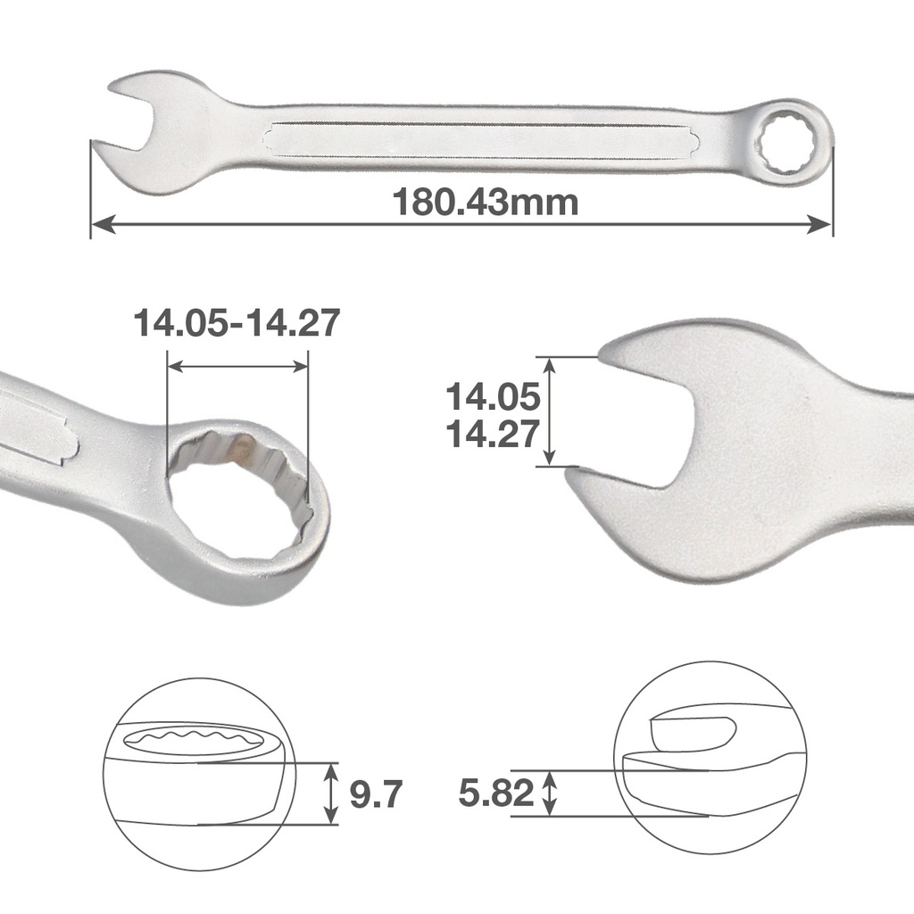 Llave combinada CR-V 14mm