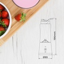 Mini batidora de vaso portátil Ibadan recargable USB 50W