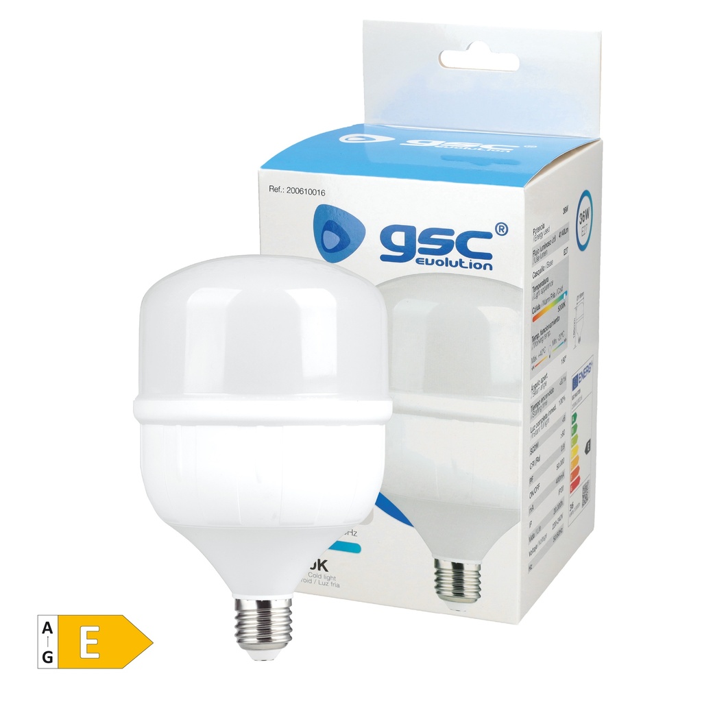 Bombilla LED industrial Bikoro 36W E27 5000K