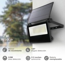 Mini proyector solar LED Kumira con sensor 7W 6500K IP65 Negro