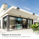 Mini proyector solar LED Kumira con sensor 7W 6500K IP65 Negro