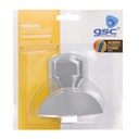 Percha acero inox.+ pomo abs cromado 45x84mm