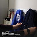 Percha acero inox.+triple pomo abs cromado 420x50mm