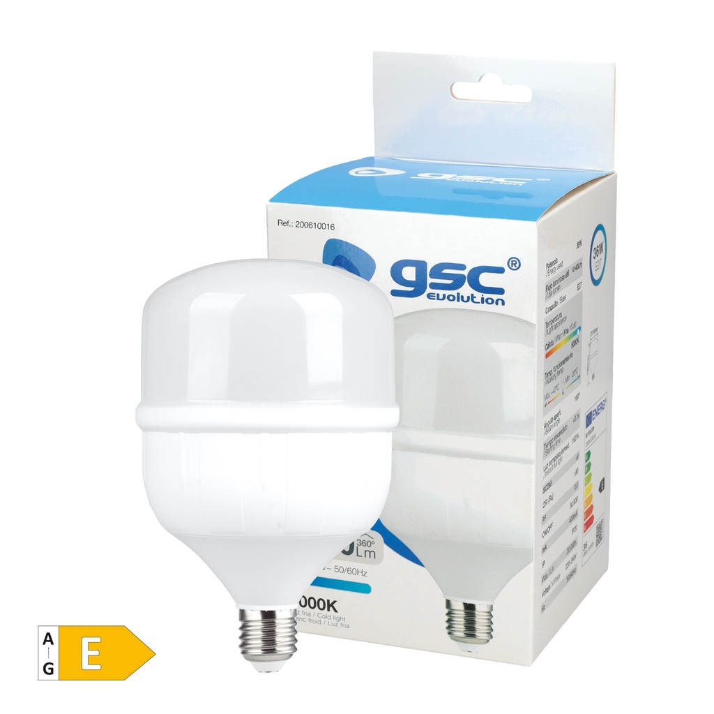 Bombilla LED industrial Bikoro 45W E27 5000K