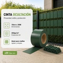 Cinta ocultación 19cmx35M 450g Verde