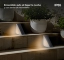 Luz solar LED para escalera Ankasy con sensor de movimiento 3000K IP64