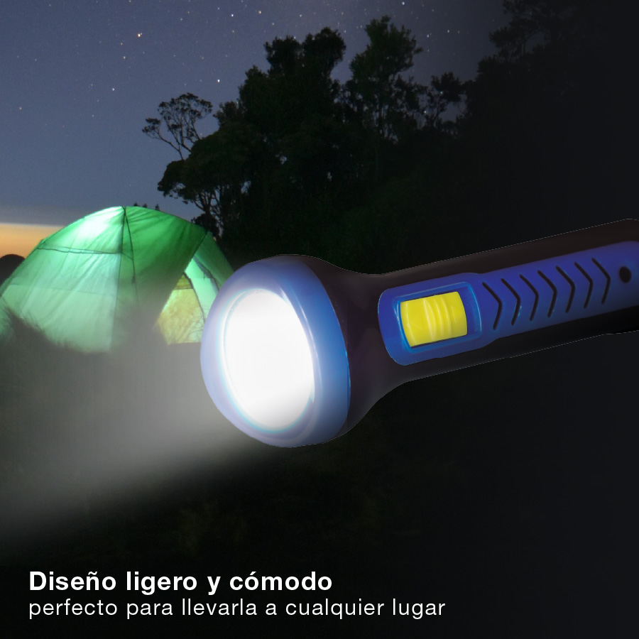 Linterna LED 2xAA 35lm - 12u caja exp