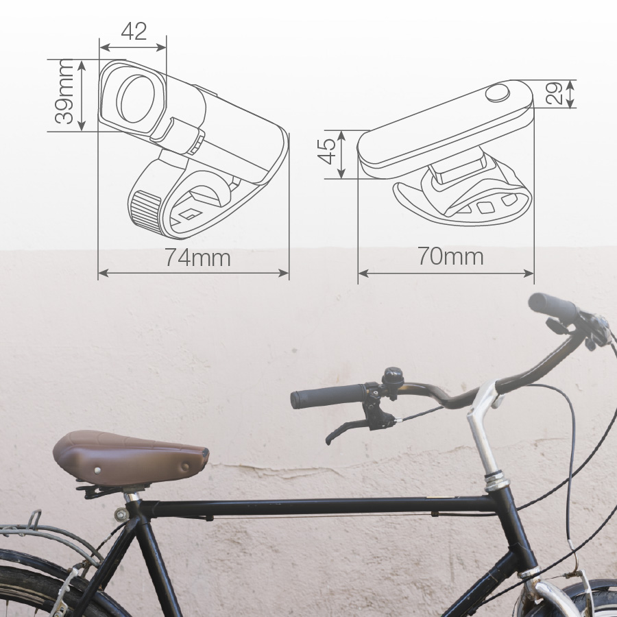 Set luces bicicleta LED recargable USB impermeable delantera y trasera