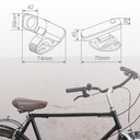 Set luces bicicleta LED recargable USB impermeable delantera y trasera