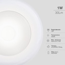 Luz de armario LED Kisang con sensor movimiento 3xAAA 1W 30lm 4000K - 12u caja exp