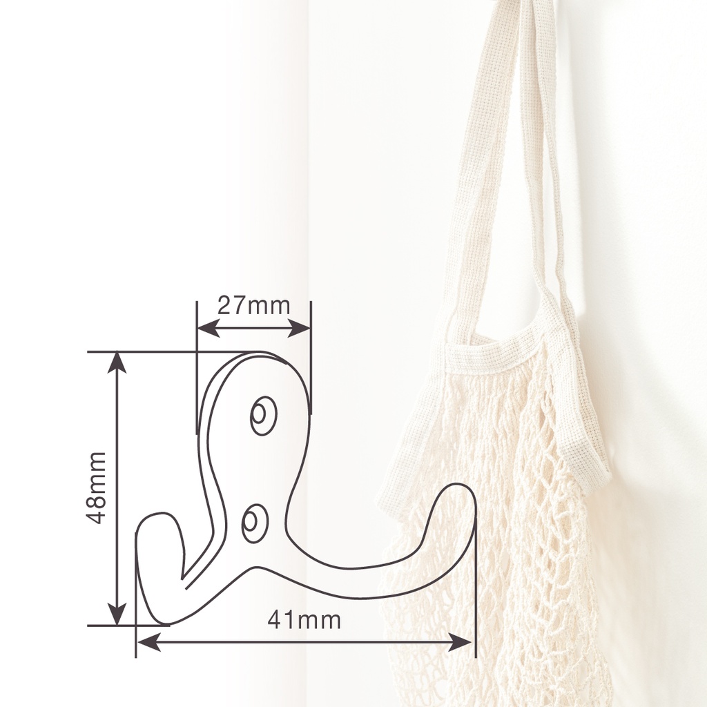 Percha colgador doble